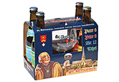 מארז מגוון בירה ST. BERNARDUS 4 בק'330 מיל + כוס